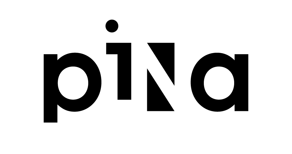 Logo of Pina in black letters.