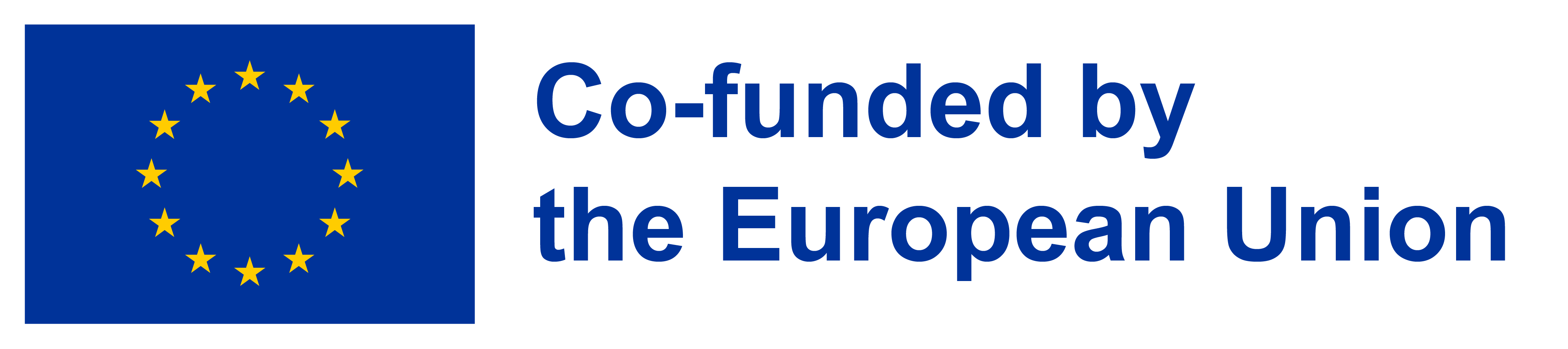EU:n lippu ja teksti Co-funded by the European Union